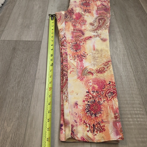 Chico's Multicolor Paisley Print Chinos - Picture 9 of 10